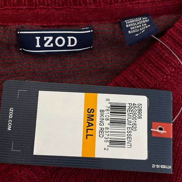 New Izod Premium Essentials Natural Stretch V-Neck Sweater Men's Size Small - Picture 4 of 8